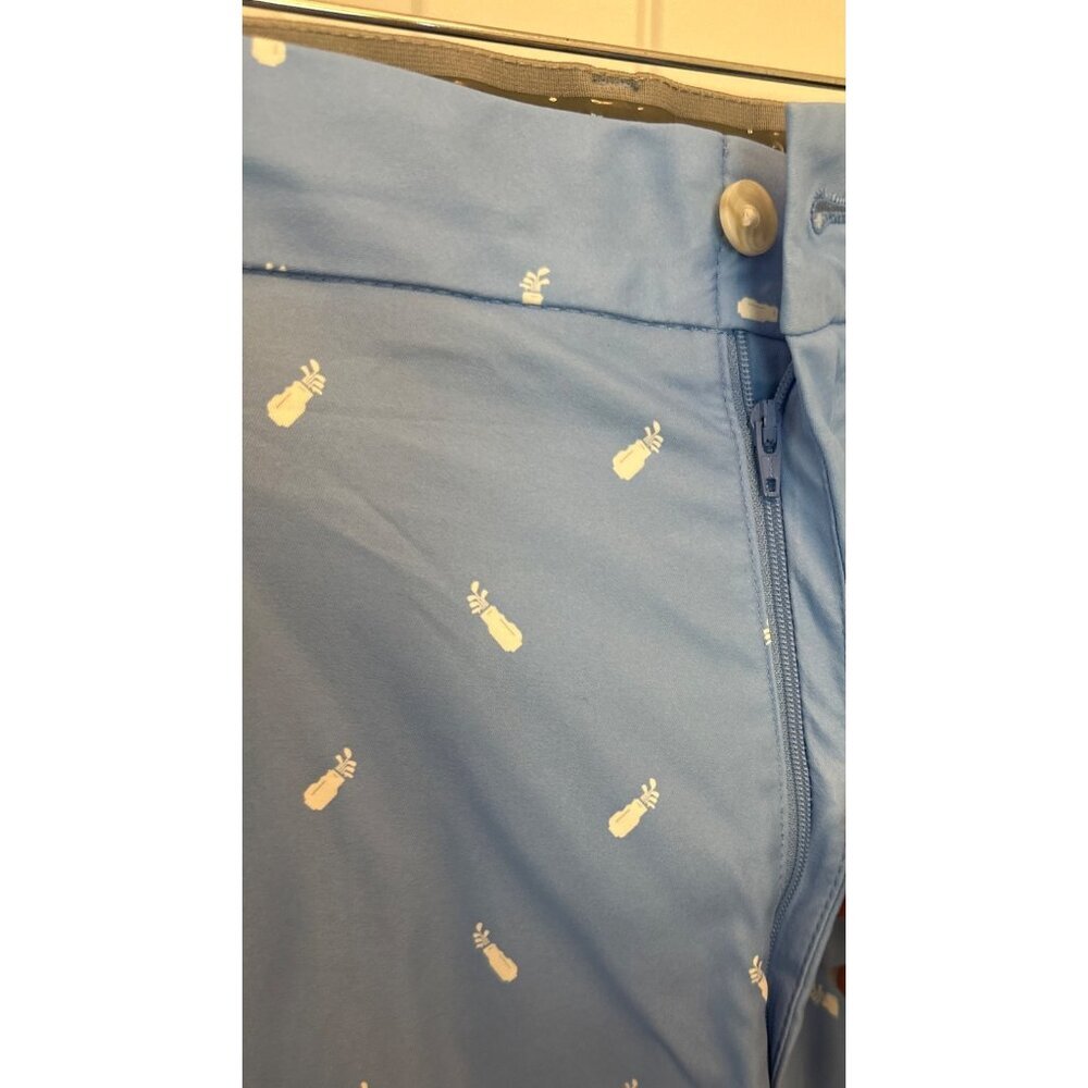 Walter Hagan Perfect 11 Light Blue Golf Bag design shorts, Waist: 42 - Picture 8 of 13
